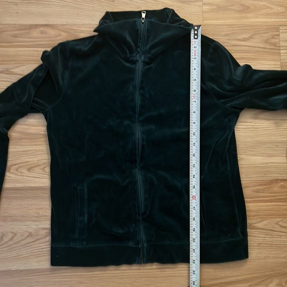 Talbots green velour zip up jacket size petite small - Picture 10 of 10